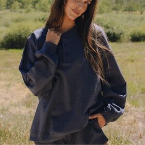 NWT DENIM DAILY DRILLS HENLEY